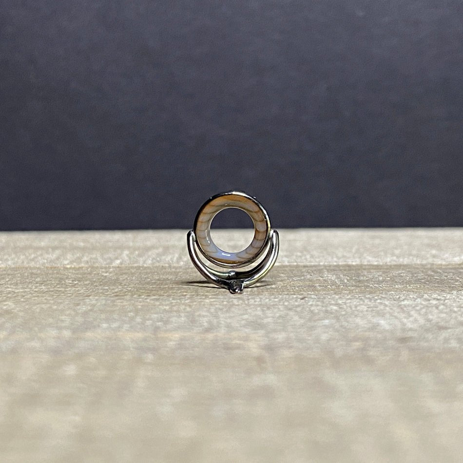 12mm Agate Stripping Guide Black Nickel - Fish On! Custom Rods