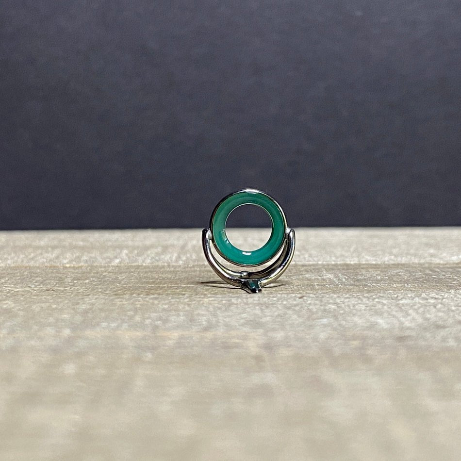 12mm Agate Stripping Guide Black Nickel - Fish On! Custom Rods