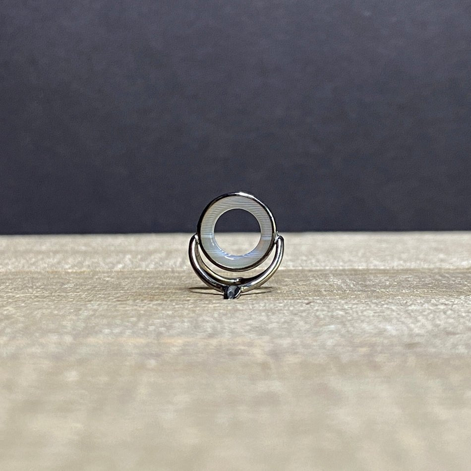 12mm Agate Stripping Guide Black Nickel - Fish On! Custom Rods