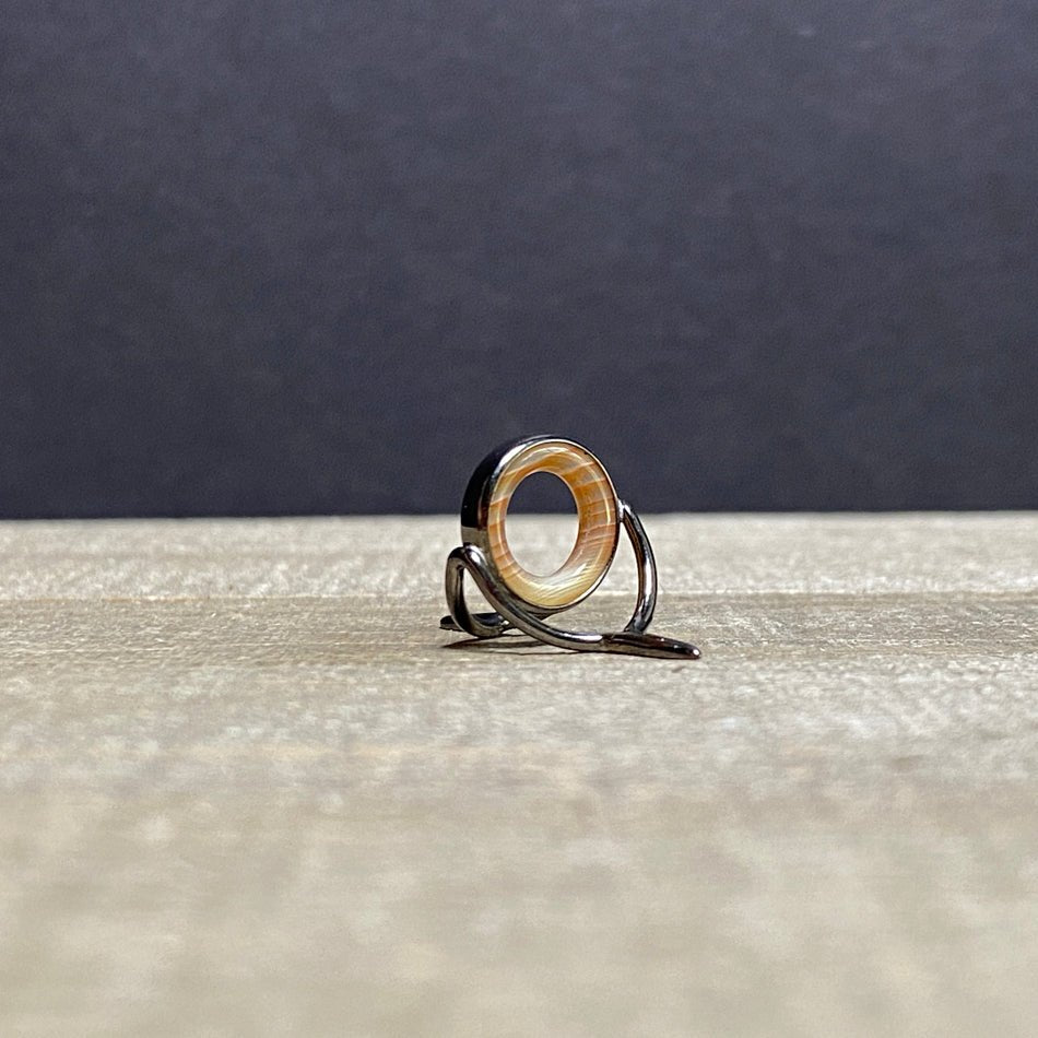 12mm Agate Stripping Guide Black Nickel - Fish On! Custom Rods