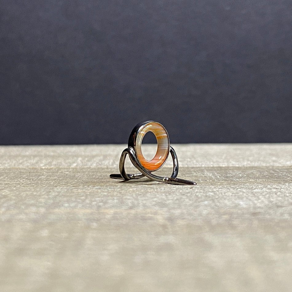 12mm Agate Stripping Guide Black Nickel - Fish On! Custom Rods