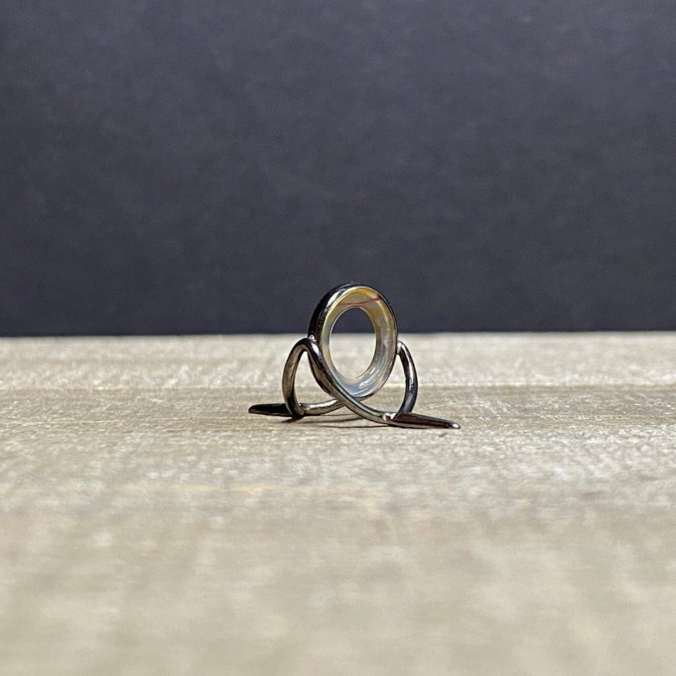 12mm Agate Stripping Guide Black Nickel - Fish On! Custom Rods