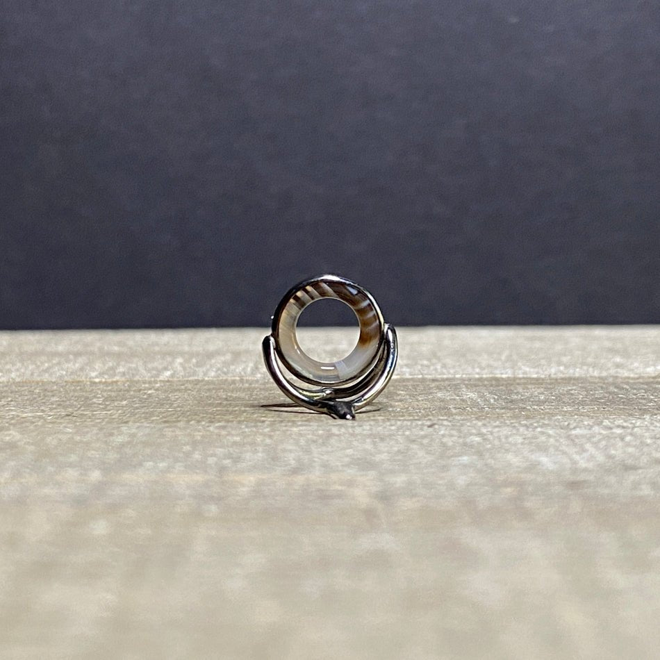 12mm Agate Stripping Guide Black Nickel - Fish On! Custom Rods