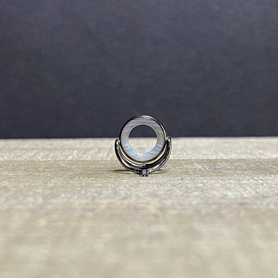 12mm Agate Stripping Guide Black Nickel - Fish On! Custom Rods