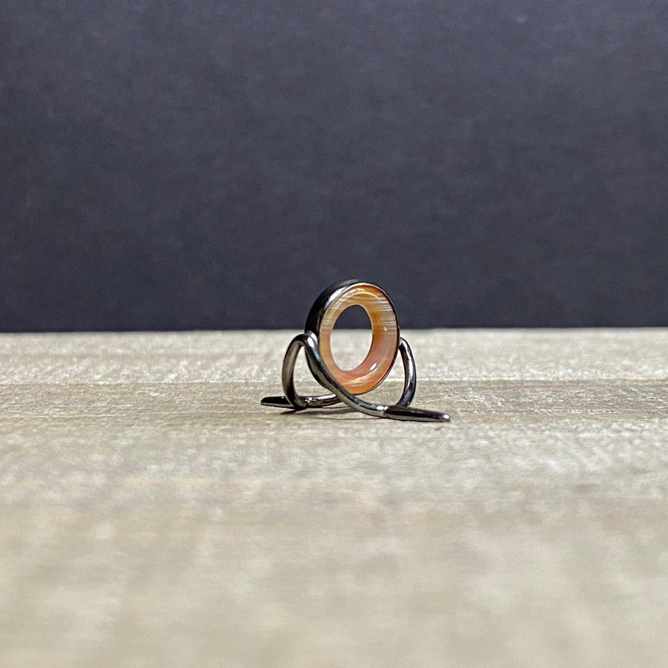 12mm Agate Stripping Guide Black Nickel - Fish On! Custom Rods