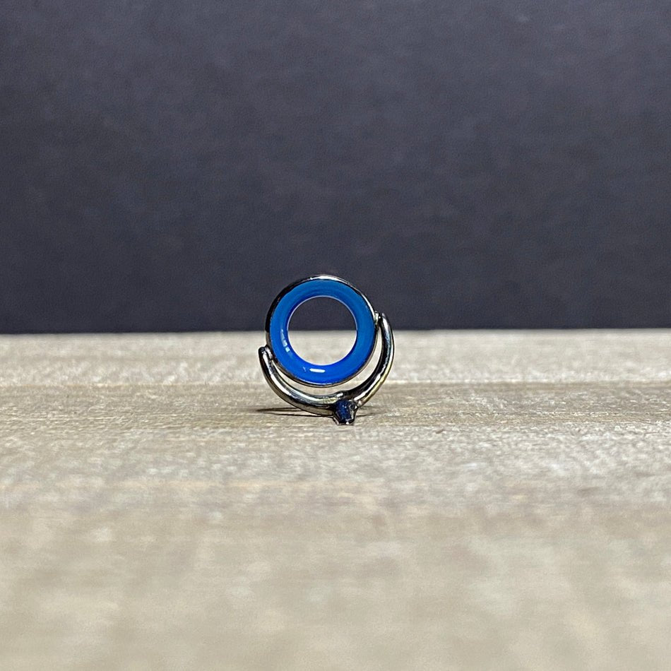 12mm Agate Stripping Guide Black Nickel - Fish On! Custom Rods