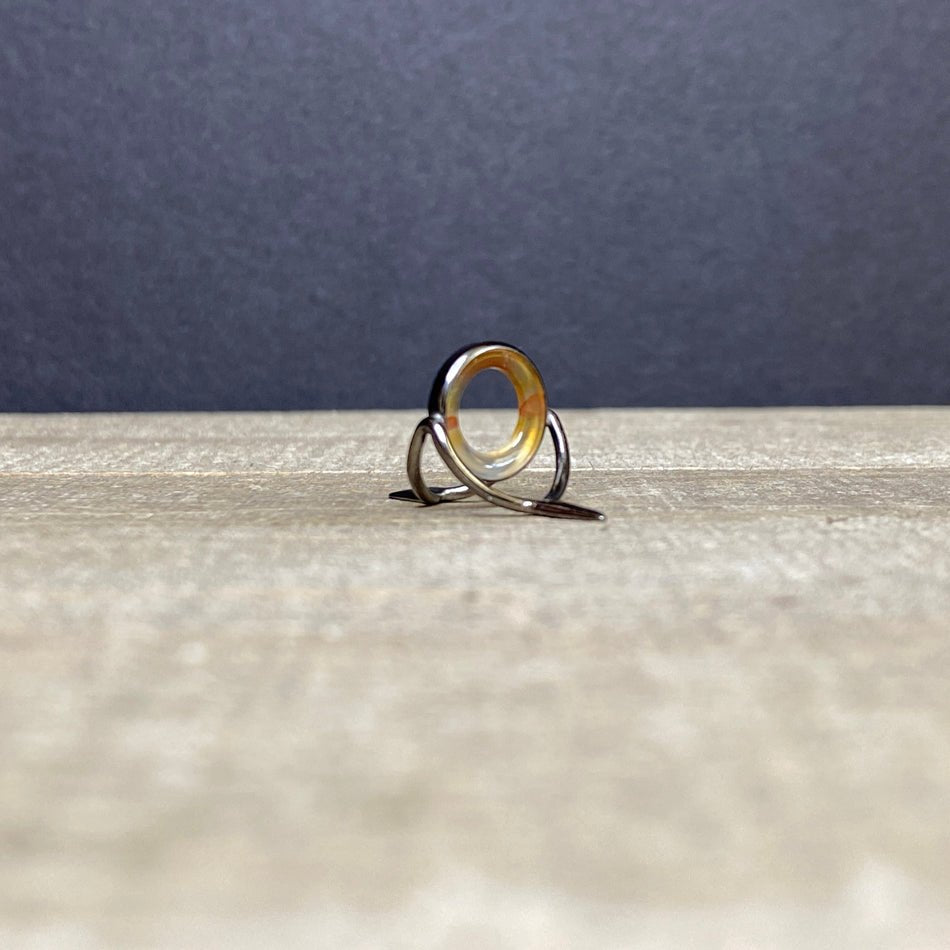 12mm Agate Stripping Guide Black Nickel - Fish On! Custom Rods