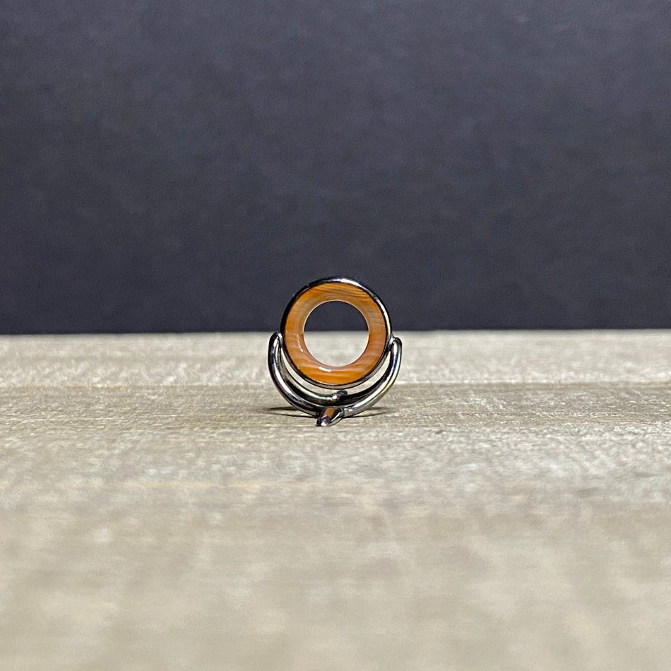 12mm Agate Stripping Guide Black Nickel - Fish On! Custom Rods