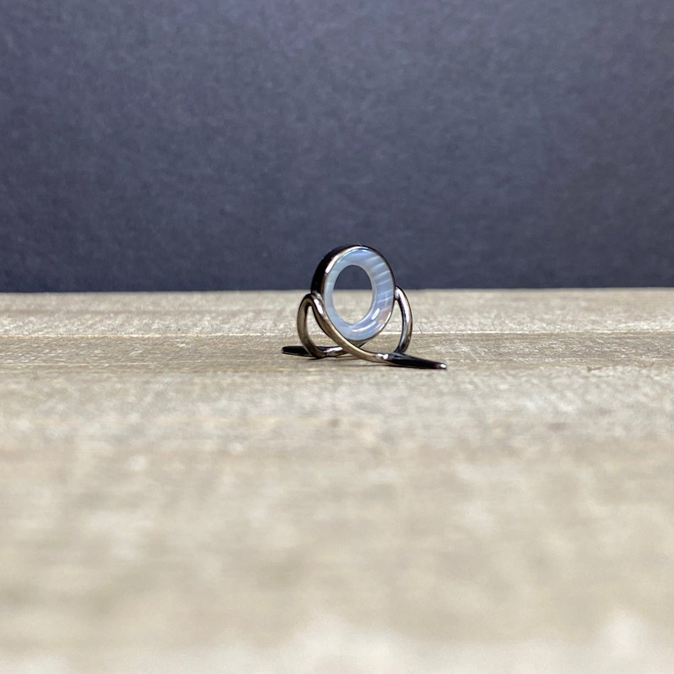 12mm Agate Stripping Guide Black Nickel - Fish On! Custom Rods