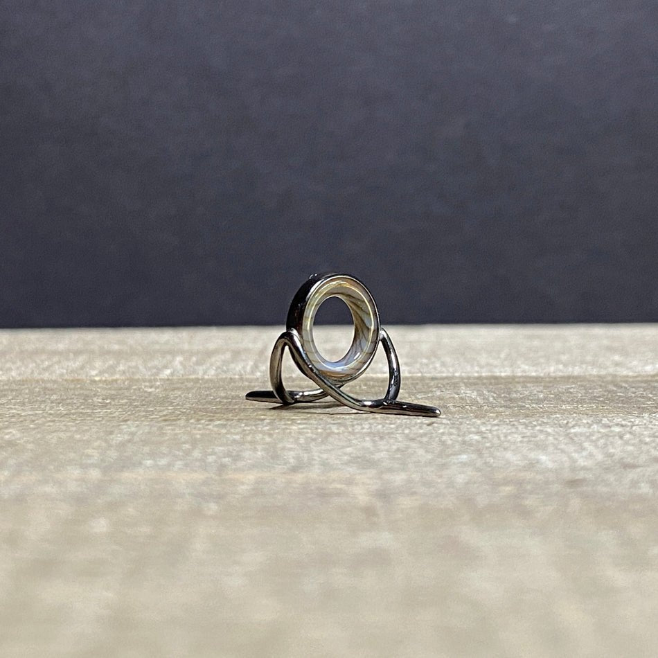 12mm Agate Stripping Guide Black Nickel - Fish On! Custom Rods