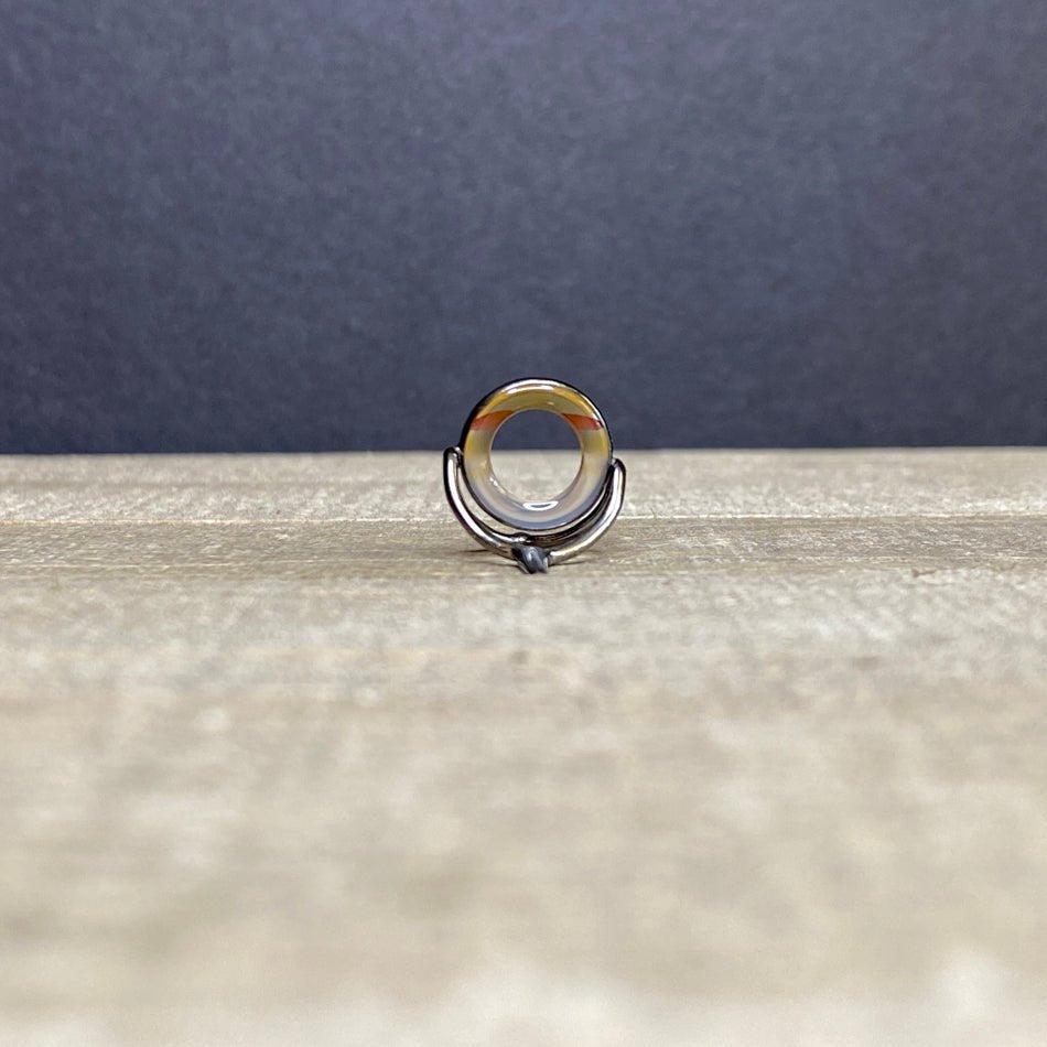 12mm Agate Stripping Guide Black Nickel - Fish On! Custom Rods