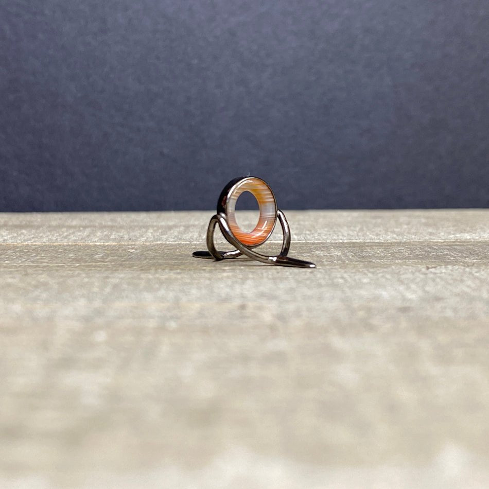 12mm Agate Stripping Guide Black Nickel - Fish On! Custom Rods