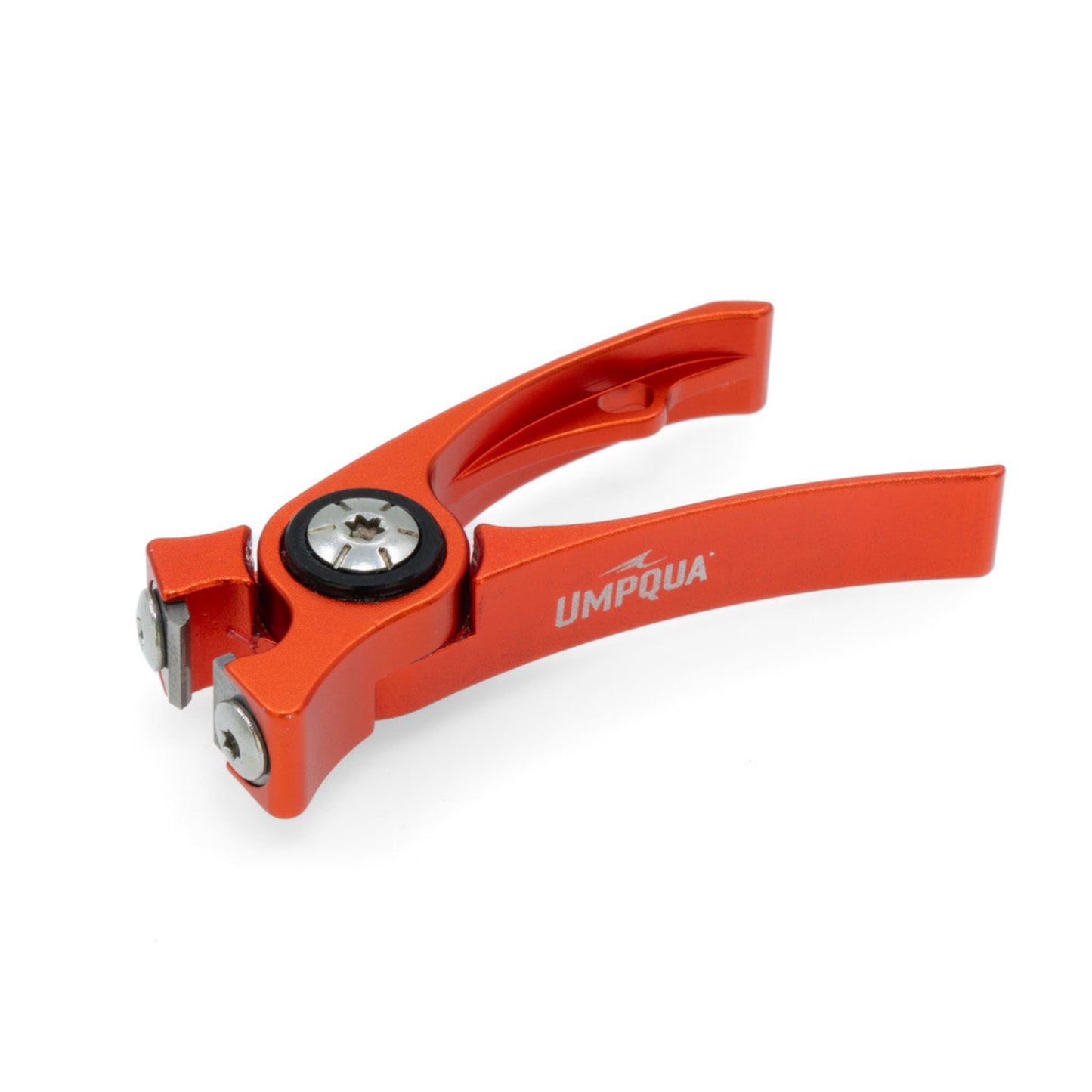 Orange Umpqua brand tool on a white background