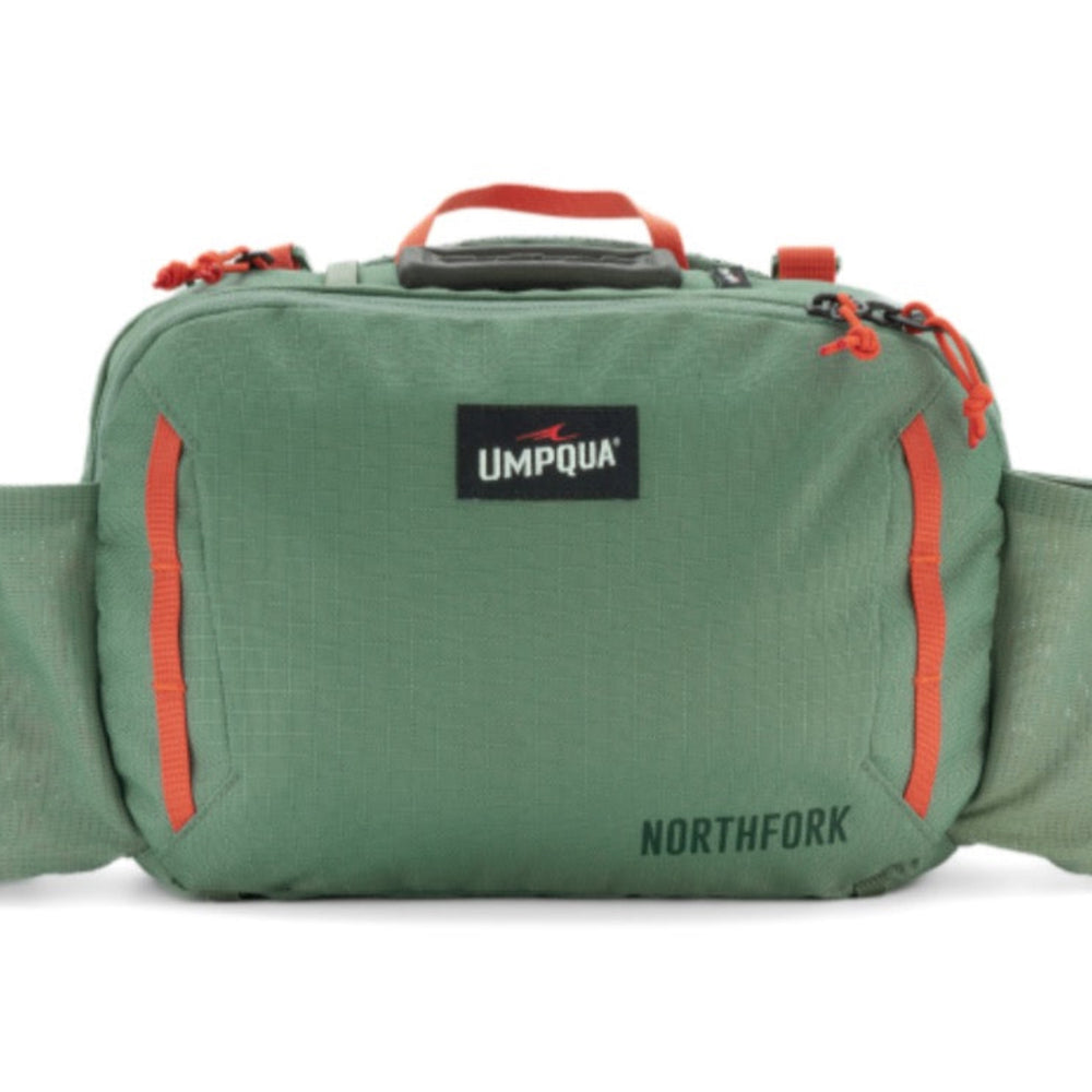 
                  
                    Designed for your most enjoyable day on the water, the NorthFork™ Waist Pack is meticulously crafted with pockets specifically designed to hold fly boxes, leader and tippet, indicators, and other essential fishing gear. This convenient and functional waist pack ensures a comfortable and productive fishing experience.
                  
                