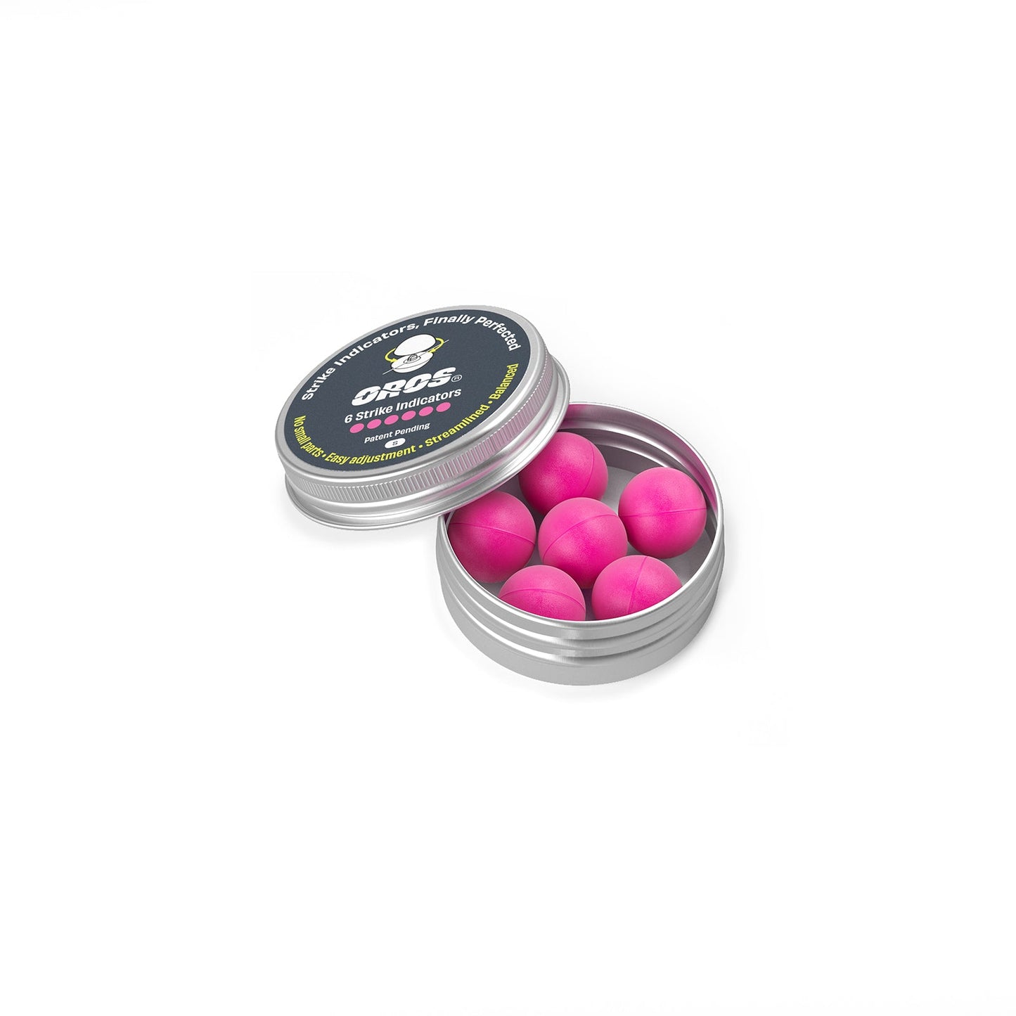 6 - pack Small Pink Strike Indicators - Fish On! Custom Rods