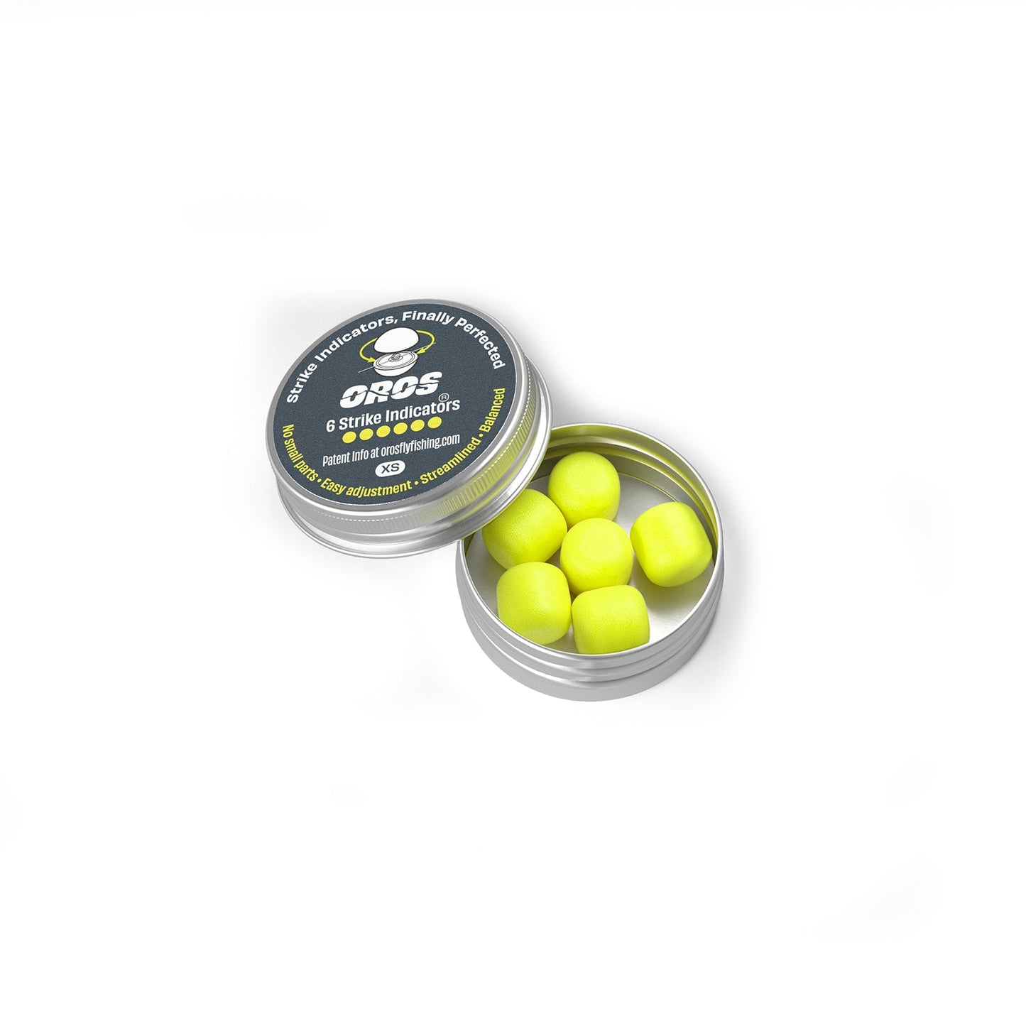 6 - pack X - Small Chartreuse Strike Indicators - Fish On! Custom Rods