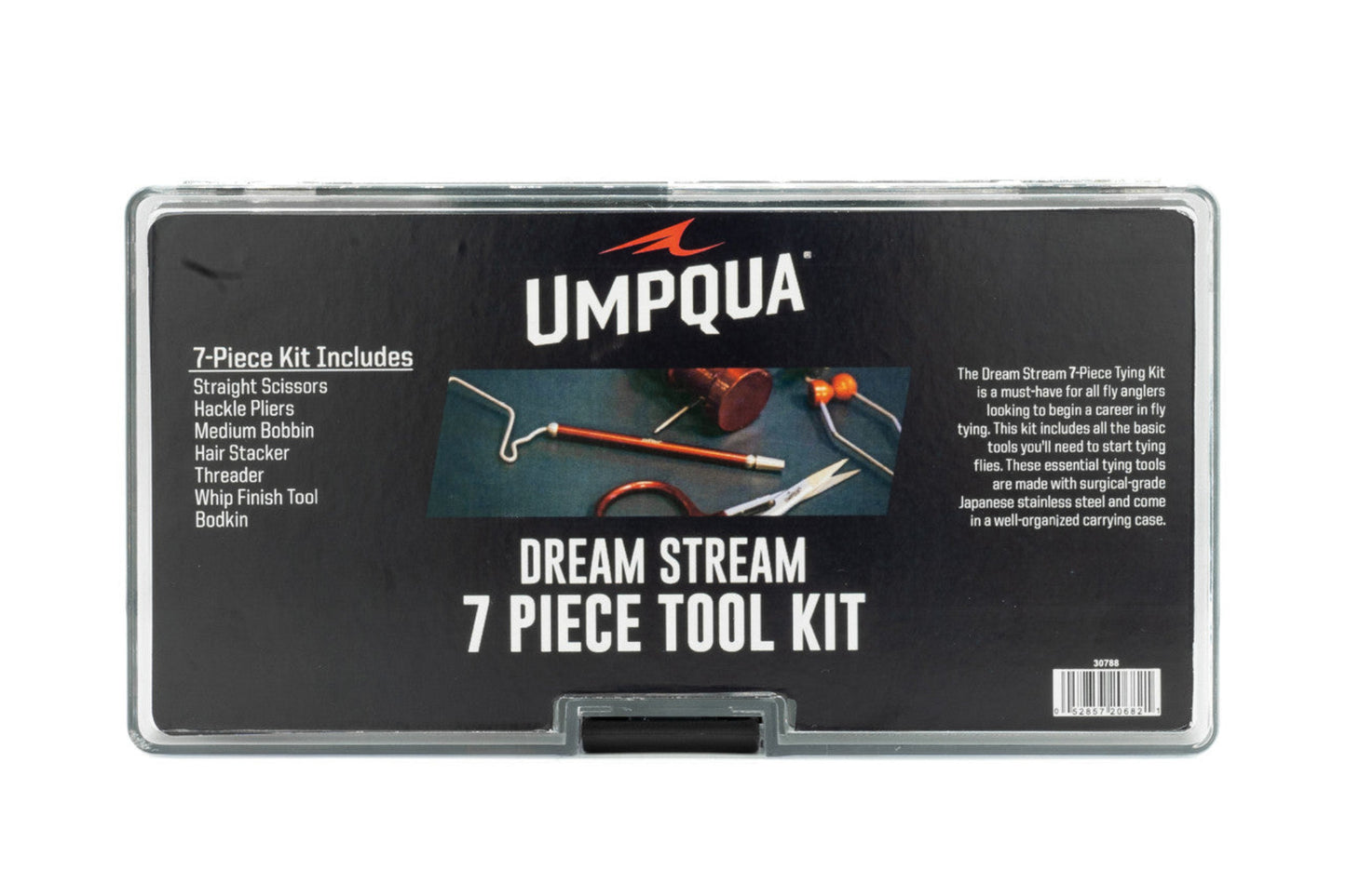 Umpqua Dream Stream 7 Piece Tool Kit packaging on a white background