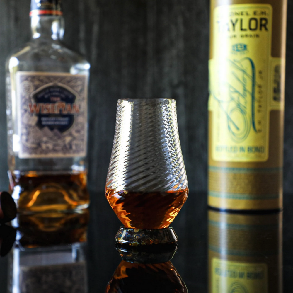 
                  
                    These exquisite glasses are hand-blown right here in the Pacific Northwest. Each of the three glasses is crafted using a unique mold, resulting in their distinct styles. Sold individually, you can assemble your own set.

The Hand-Blown Neat Pour Glass is meticulously crafted to amplify the aromatic notes of your selected spirit, ensuring an exquisite and immersive drinking experience. It is an ideal choice for a diverse range of beverages, including smooth scotch and aged tequila, as well as any other premi
                  
                