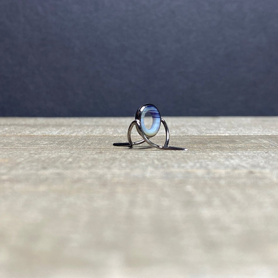 9mm Agate Stripping Guide Black Nickel - Fish On! Custom Rods