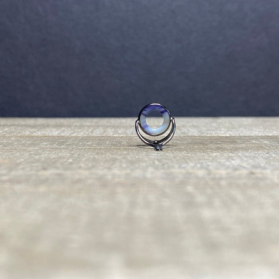 9mm Agate Stripping Guide Black Nickel - Fish On! Custom Rods