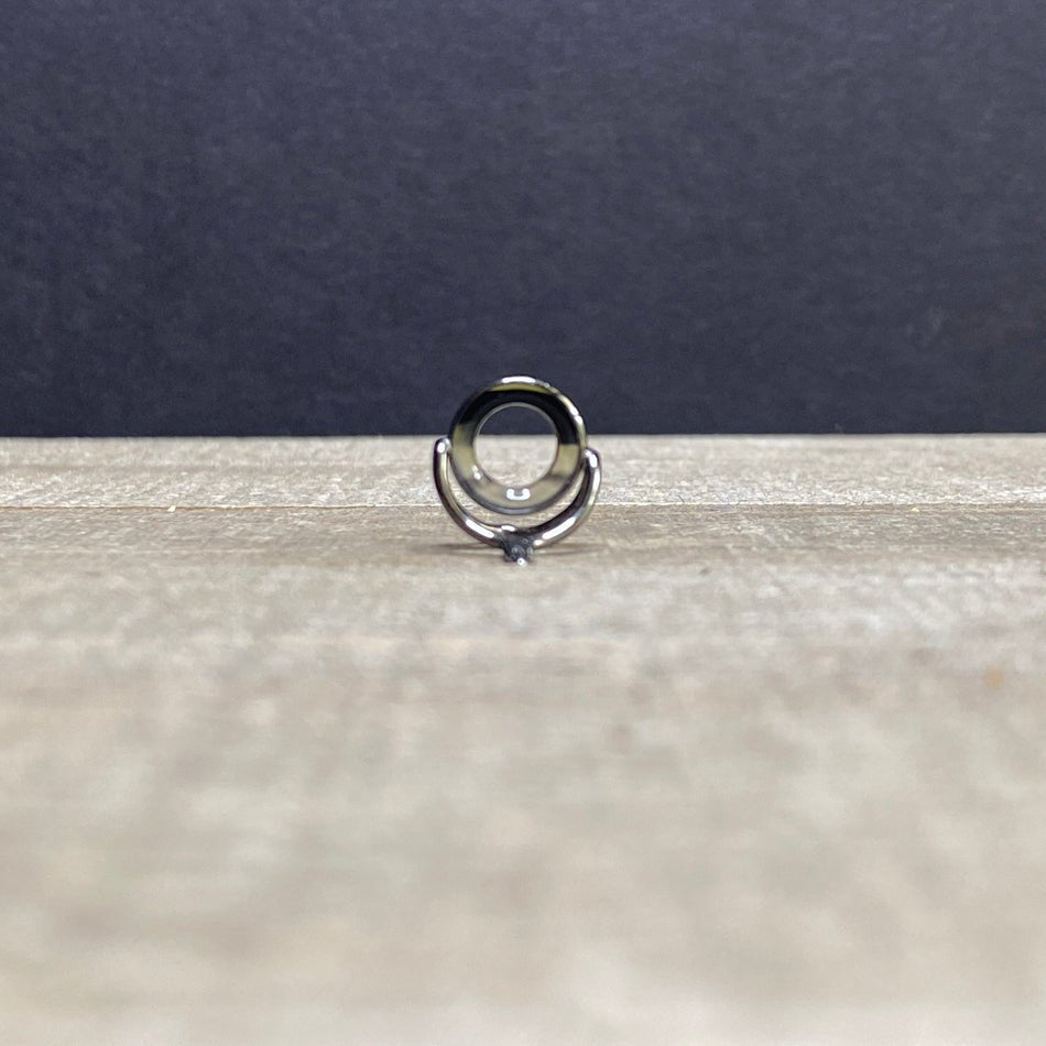 9mm Agate Stripping Guide Black Nickel - Fish On! Custom Rods