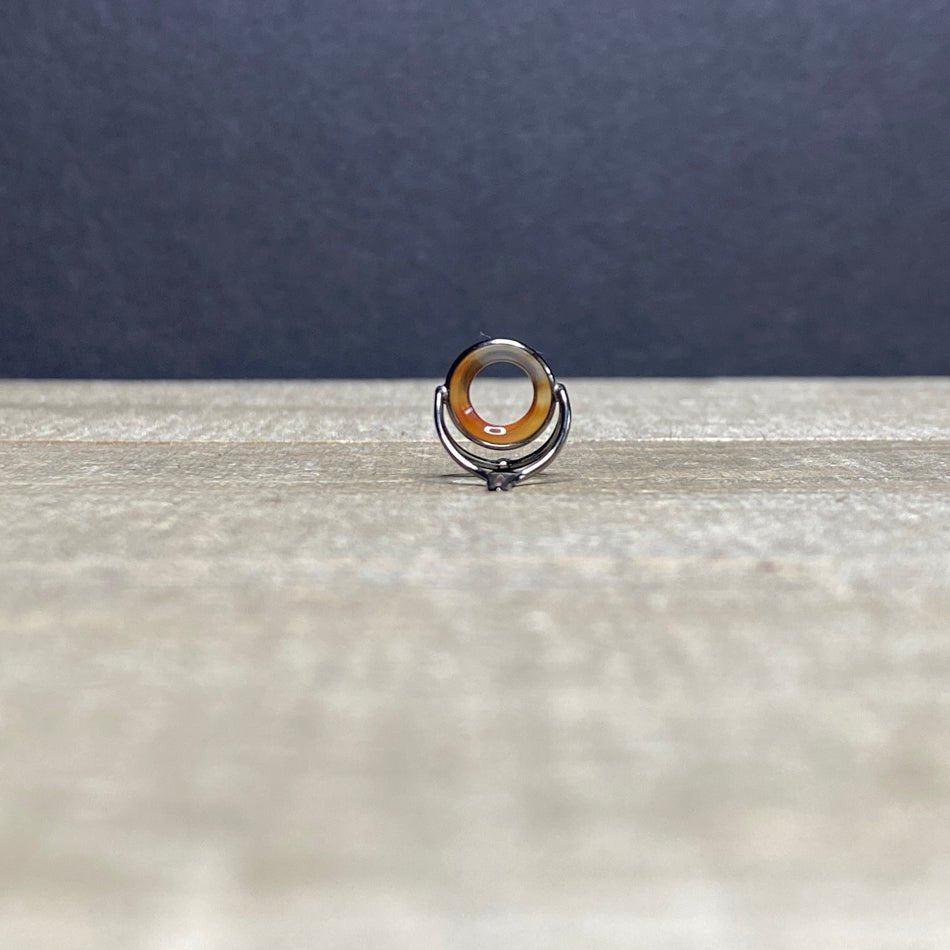 9mm Agate Stripping Guide Black Nickel - Fish On! Custom Rods