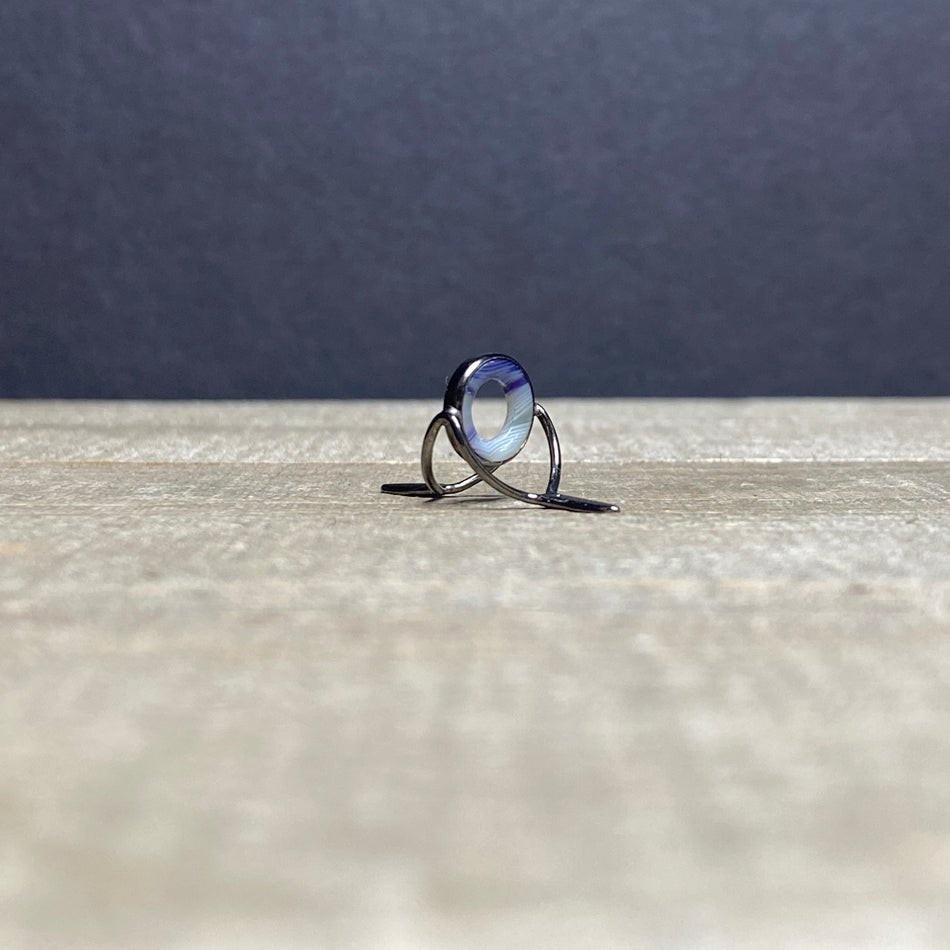 9mm Agate Stripping Guide Black Nickel - Fish On! Custom Rods