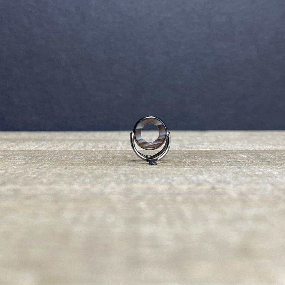 9mm Agate Stripping Guide Black Nickel - Fish On! Custom Rods