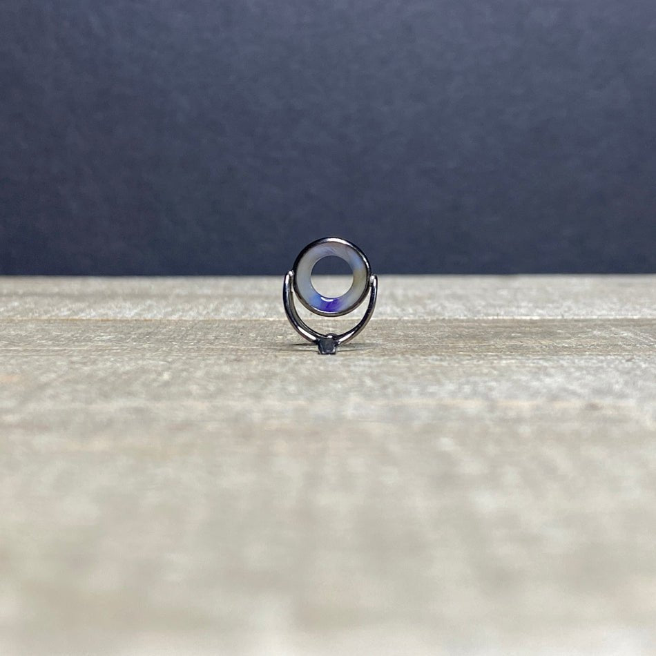 9mm Agate Stripping Guide Black Nickel - Fish On! Custom Rods