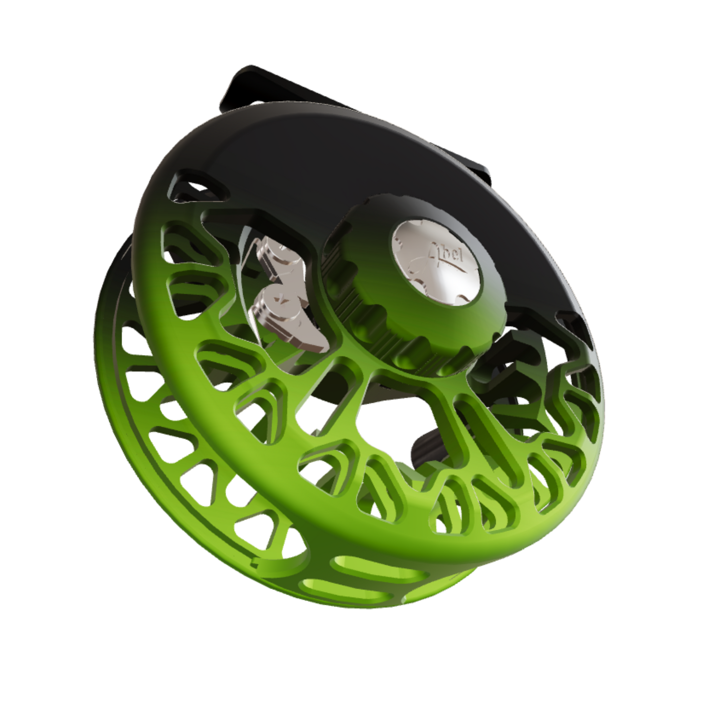 Abel_Vaya_Black_Green_Fade_Ebony_Knob_Fish On! Custom Rods