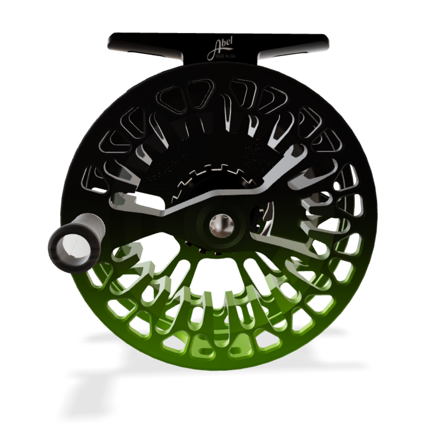 Abel_Vaya_Black_Green_Fade_Ebony_Knob_Fish On! Custom Rods