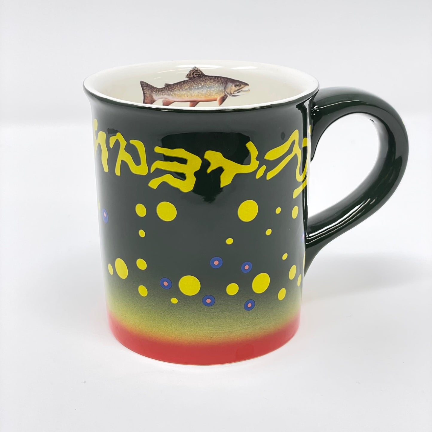 Mug with fish design on a white background