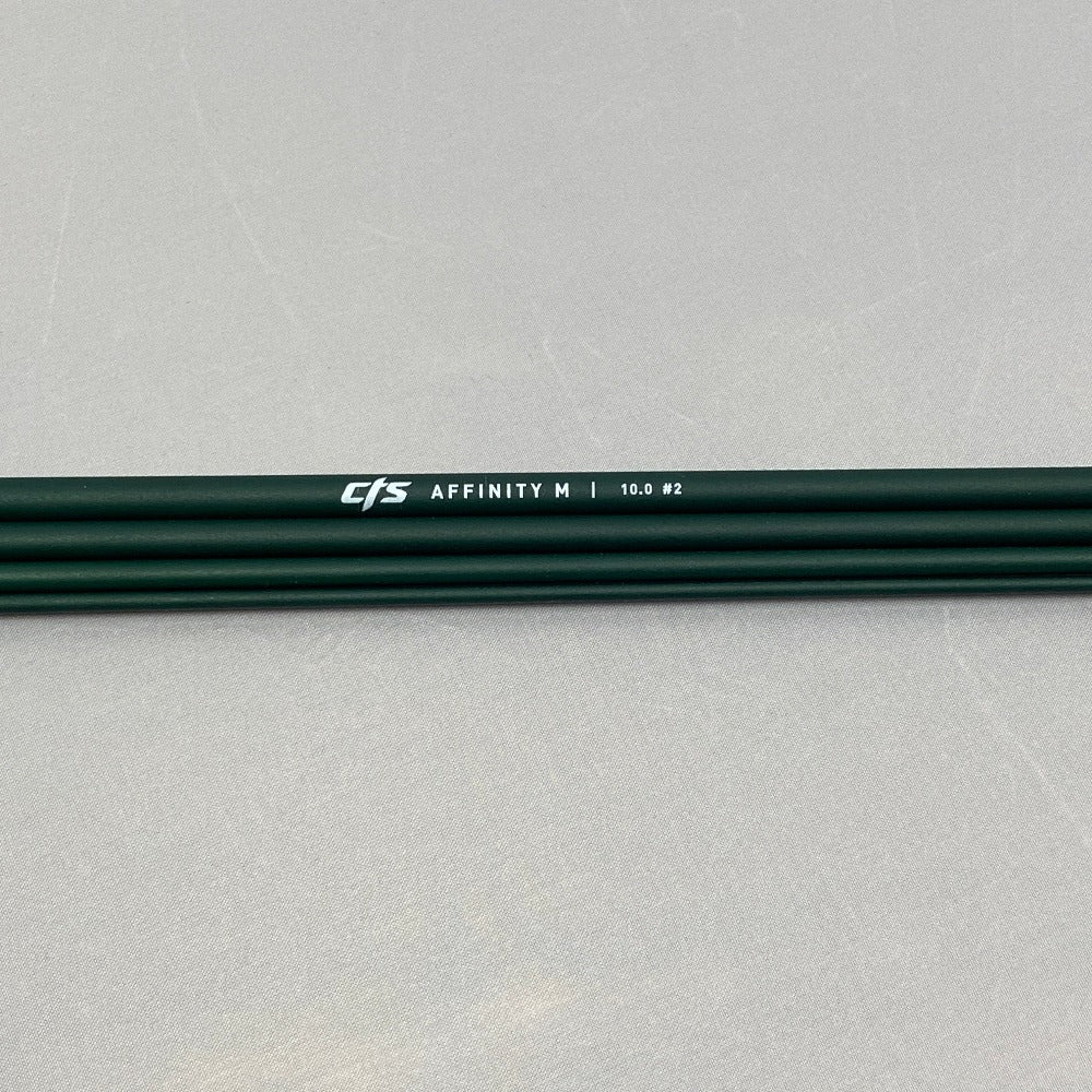 
                      
                        Affinity M 10’ #2 4pc Satin Green - Fish On! Custom Rods
                      
                    