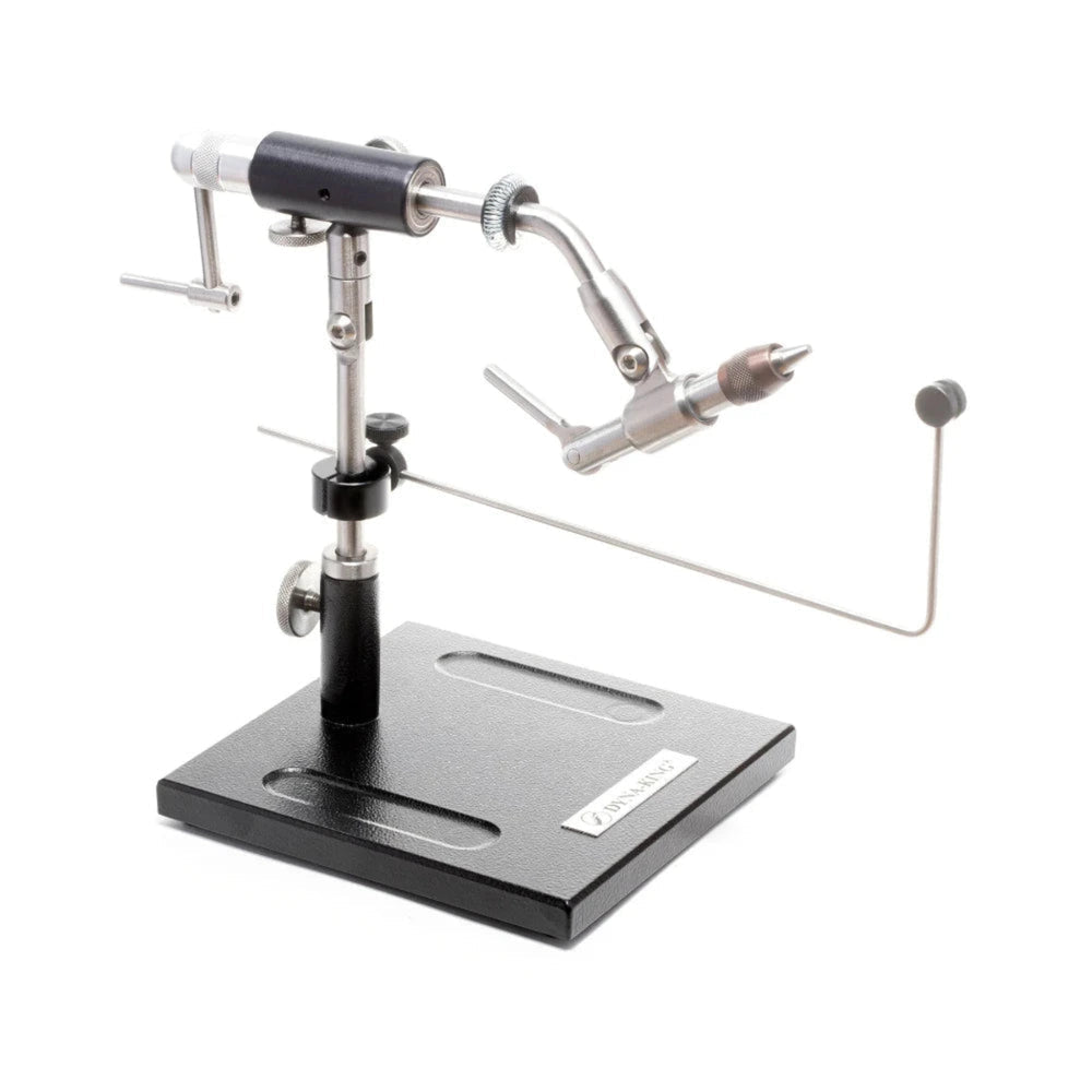 
                  
                    This finely crafted vise offers all of the great features preferred by professional tyers everywhere. With high grade brass knobs, all stainless-steel construction except the jaws made out of hardened tool steel, smooth rotation with precision ball bearings, easy height adjustment, 90° handle for speed crank, convenient material clip, notch lock cam, excellent hook holding capability 32 to 8/0, and bobbin hanger included.
                  
                