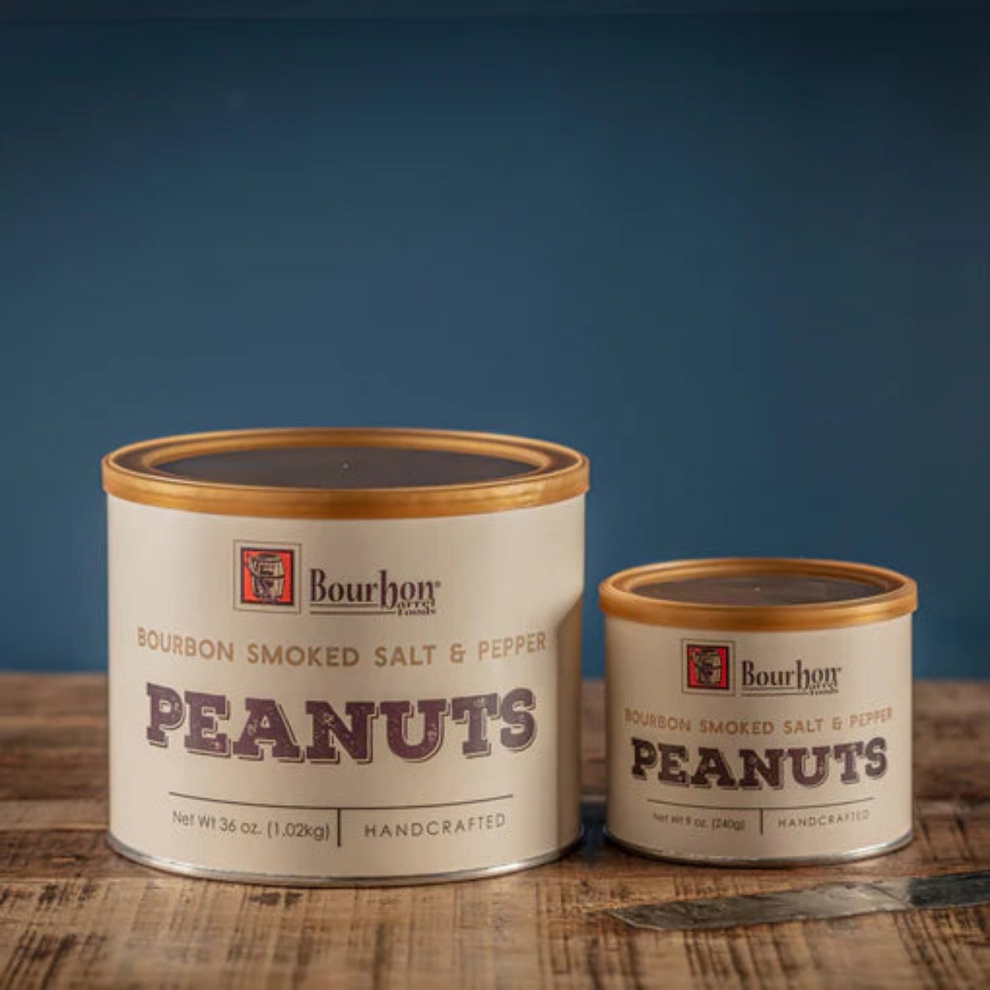 Bourbon Smoked Sea Salt and Bourbon Smoked Pepper create just the right amount of heat to keep you reaching for more. Enjoy these peanuts alongside your favorite bourbon cocktail.
