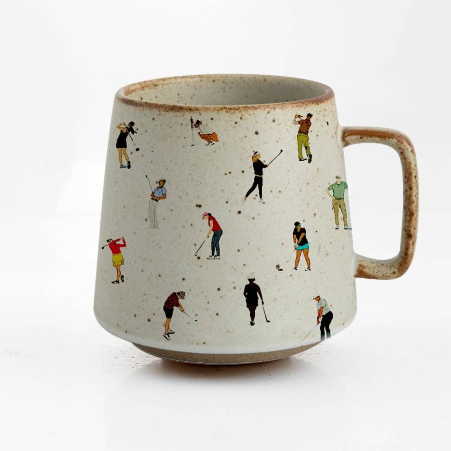 Indulge in your love for golf and coffee with the Fairway Harmony Stoneware Mug! This beautifully made mug combines art and sports, showcasing intricately designed golfers that embody the spirit of the game. Crafted with sturdy stoneware, it adds an elegant touch to your daily cup of coffee or tea.