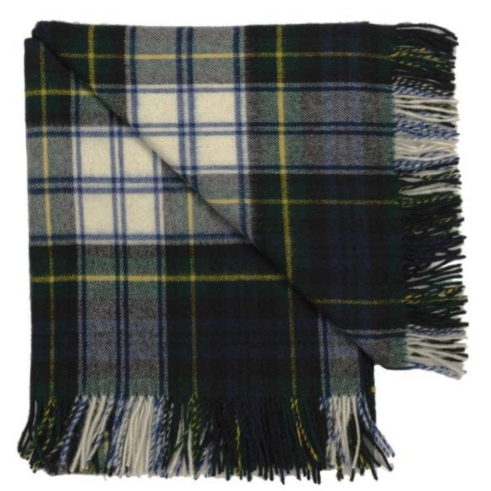 Highland Tartan Tweed Merino Wool Throw - Dress Gordon