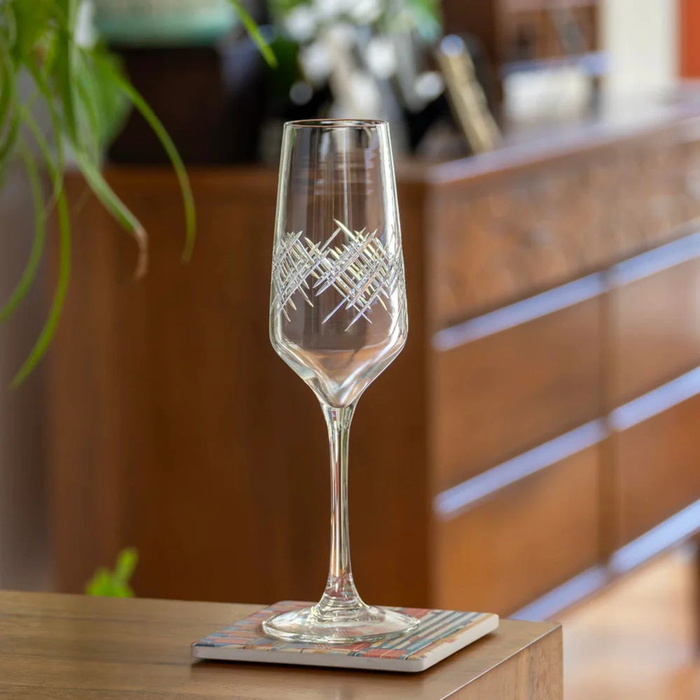 
                  
                    Experience the elegance of the Argyle 5.75oz Champagne Flute by Rolf Glass. Adorn by the classic diamond pattern, this flute is perfect for celebrating special occasions in style. Its timeless design and high-quality craftsmanship make it a must-have for any wine enthusiast. Whether you're toasting to a milestone or enjoying a quiet evening at home, this flute will elevate your drinking experience.
                  
                