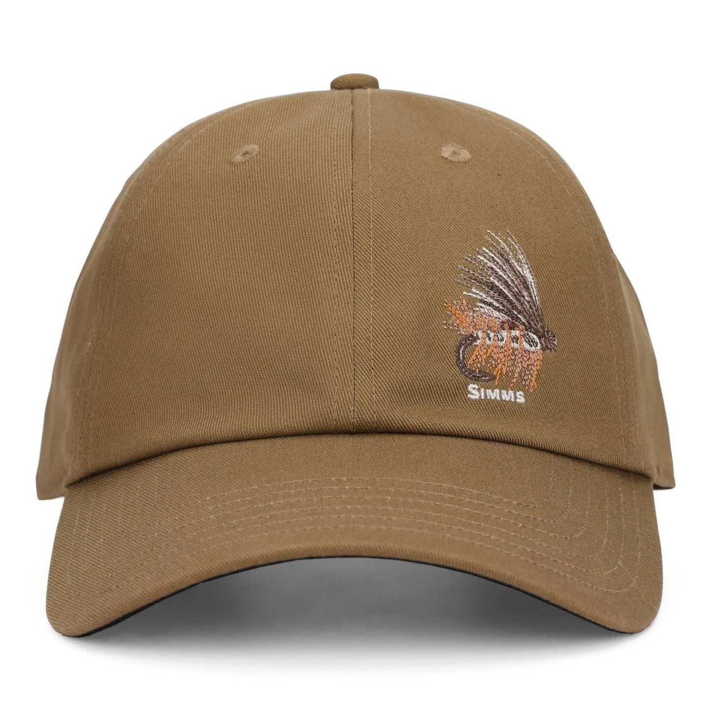 Brown cap with a logo on a white background