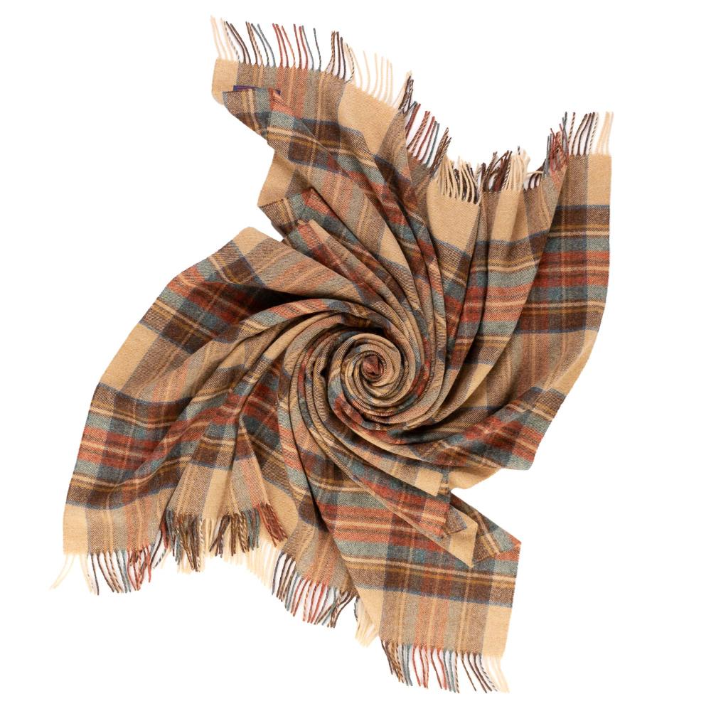 Mercantile Outdoors - Highland Tweeds Shetland Lambs Wool Throw - Antique Dress