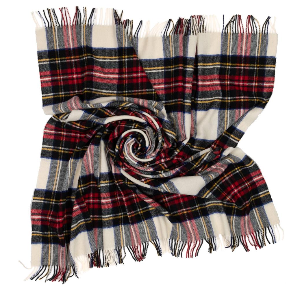 Mercantile Outdoors - Highland Tweeds Shetland Lambswool Throw ~Dress Stewart