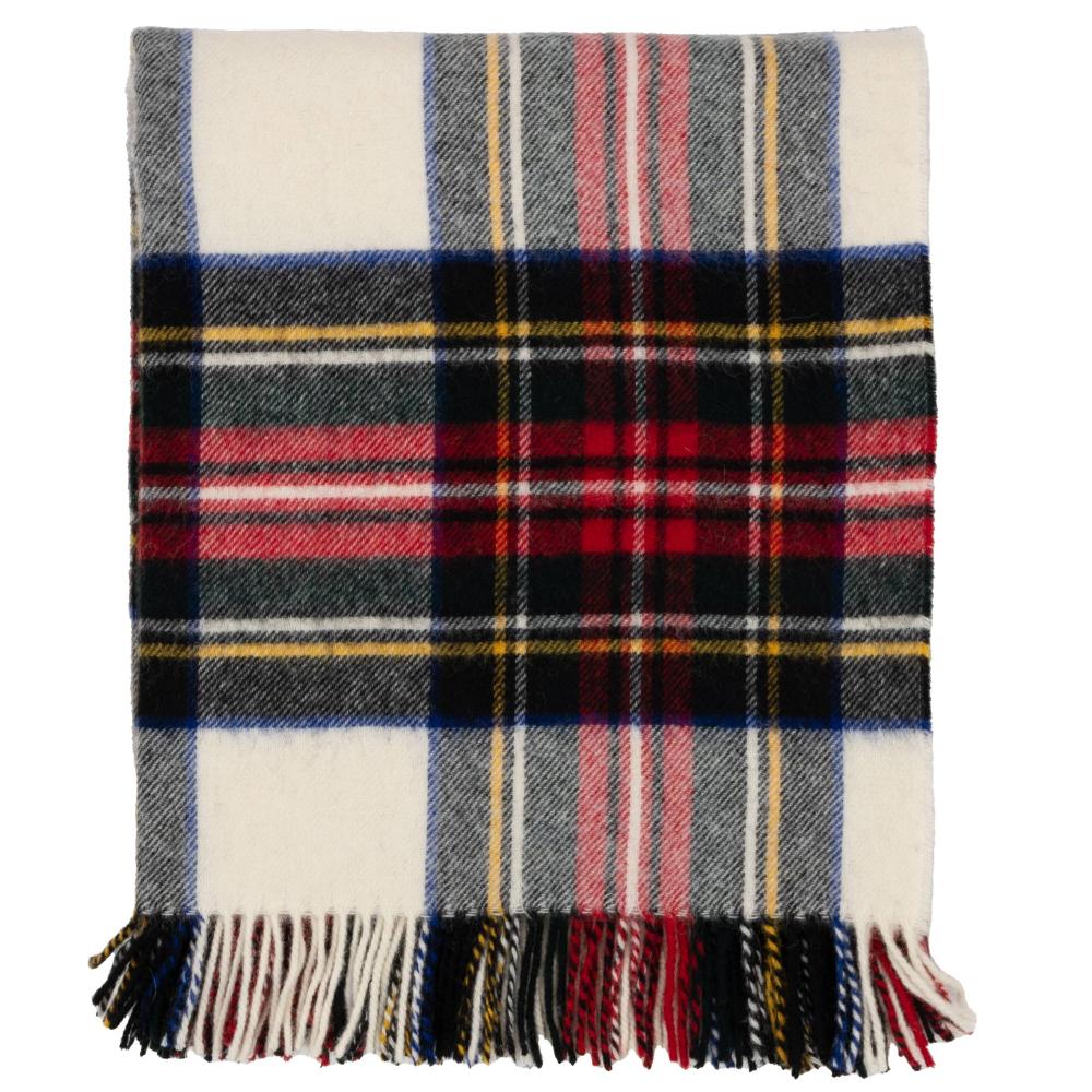 Mercantile Outdoors - Highland Tweeds Shetland Lambswool Throw ~Dress Stewart