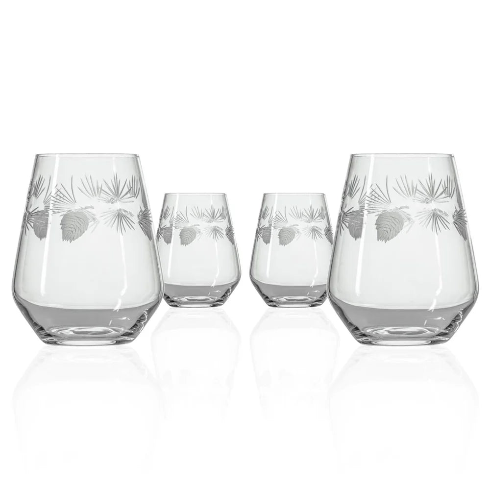 Icy Pine Stemless Wine Tumbler Glass - Mercantile Outdoors