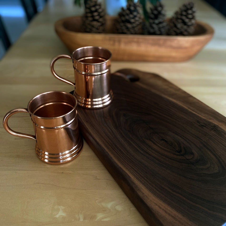 
                      
                        Sip a favorite ale or lager from this Stein Copper Moscow Mule Beer Mug for an exceptional 16-ounce drinking experience. With its classic copper style, pair it with our Leather Beer Journal for an unparalleled drinking experience in any setting! Stein Copper Moscow Mule Beer Mug - Fish On! Custom Rods
                      
                    