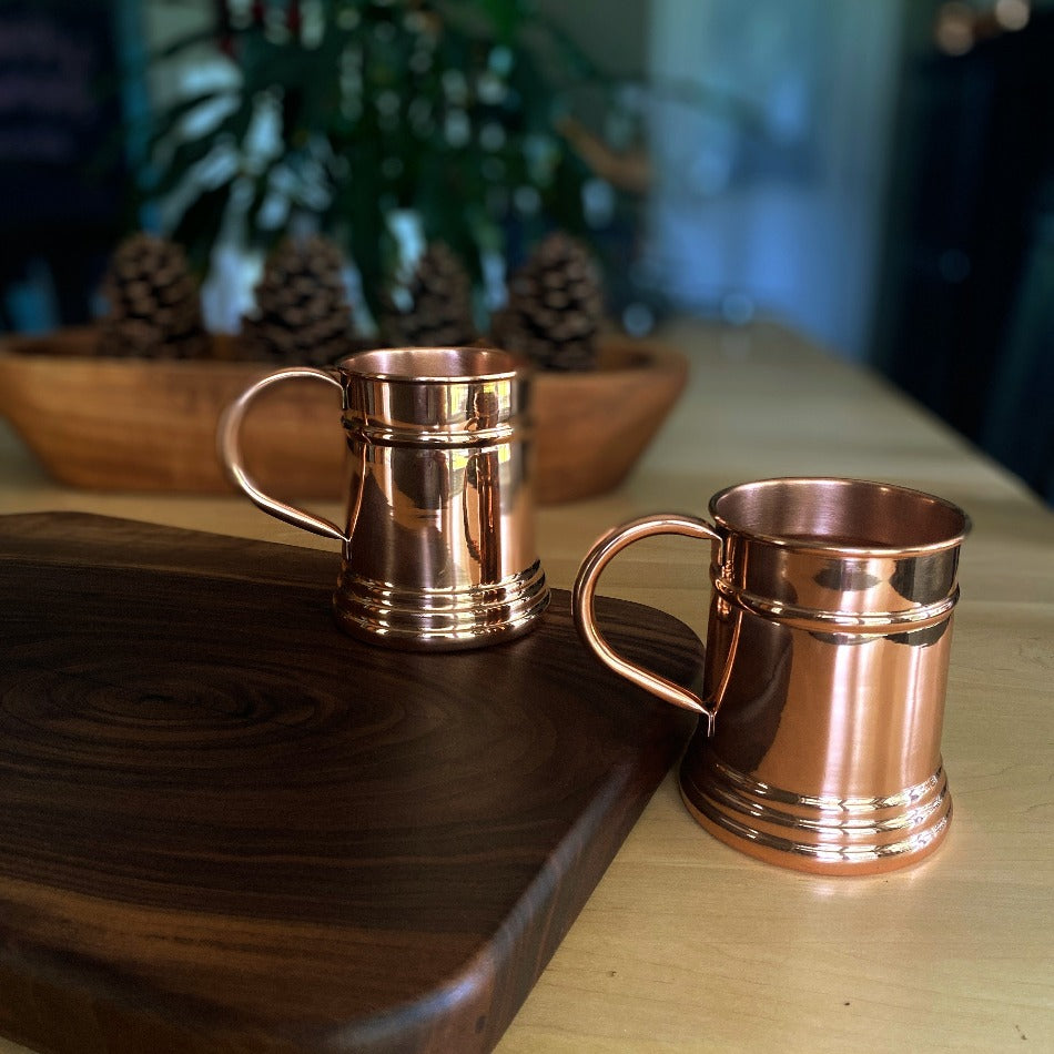 
                      
                        Sip a favorite ale or lager from this Stein Copper Moscow Mule Beer Mug for an exceptional 16-ounce drinking experience. With its classic copper style, pair it with our Leather Beer Journal for an unparalleled drinking experience in any setting! Stein Copper Moscow Mule Beer Mug - Fish On! Custom Rods
                      
                    