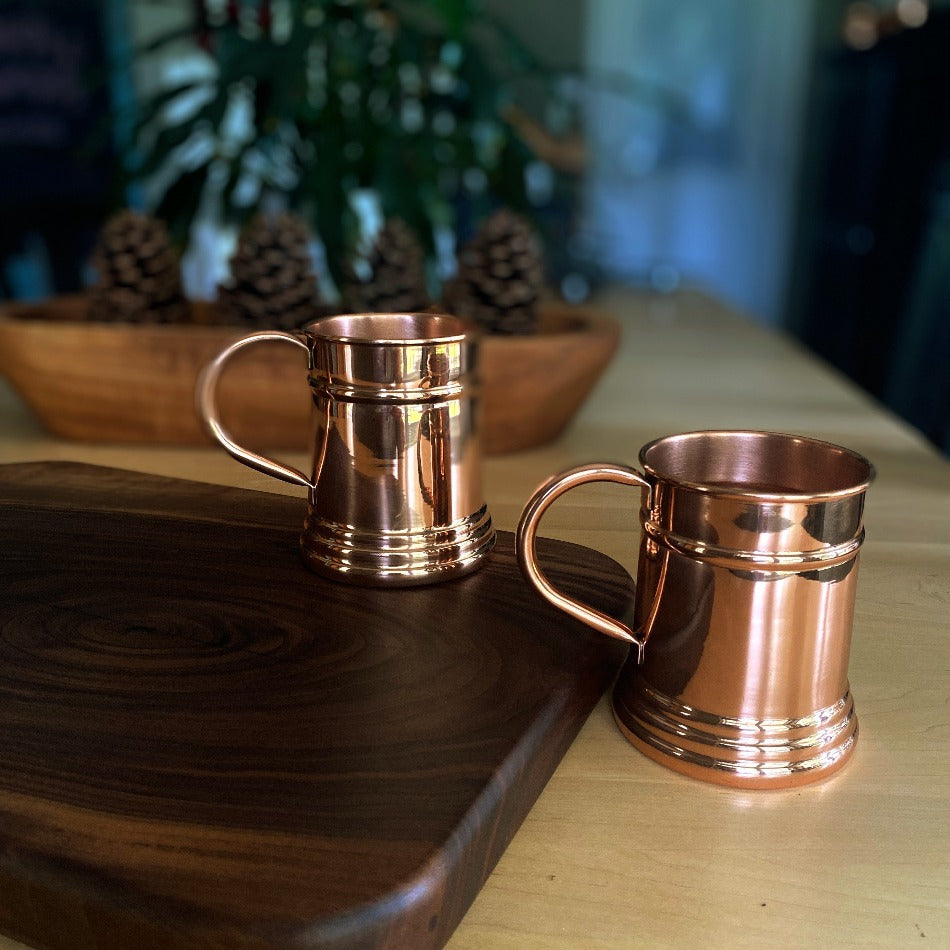 
                  
                    Sip a favorite ale or lager from this Stein Copper Moscow Mule Beer Mug for an exceptional 16-ounce drinking experience. With its classic copper style, pair it with our Leather Beer Journal for an unparalleled drinking experience in any setting! Stein Copper Moscow Mule Beer Mug - Fish On! Custom Rods
                  
                