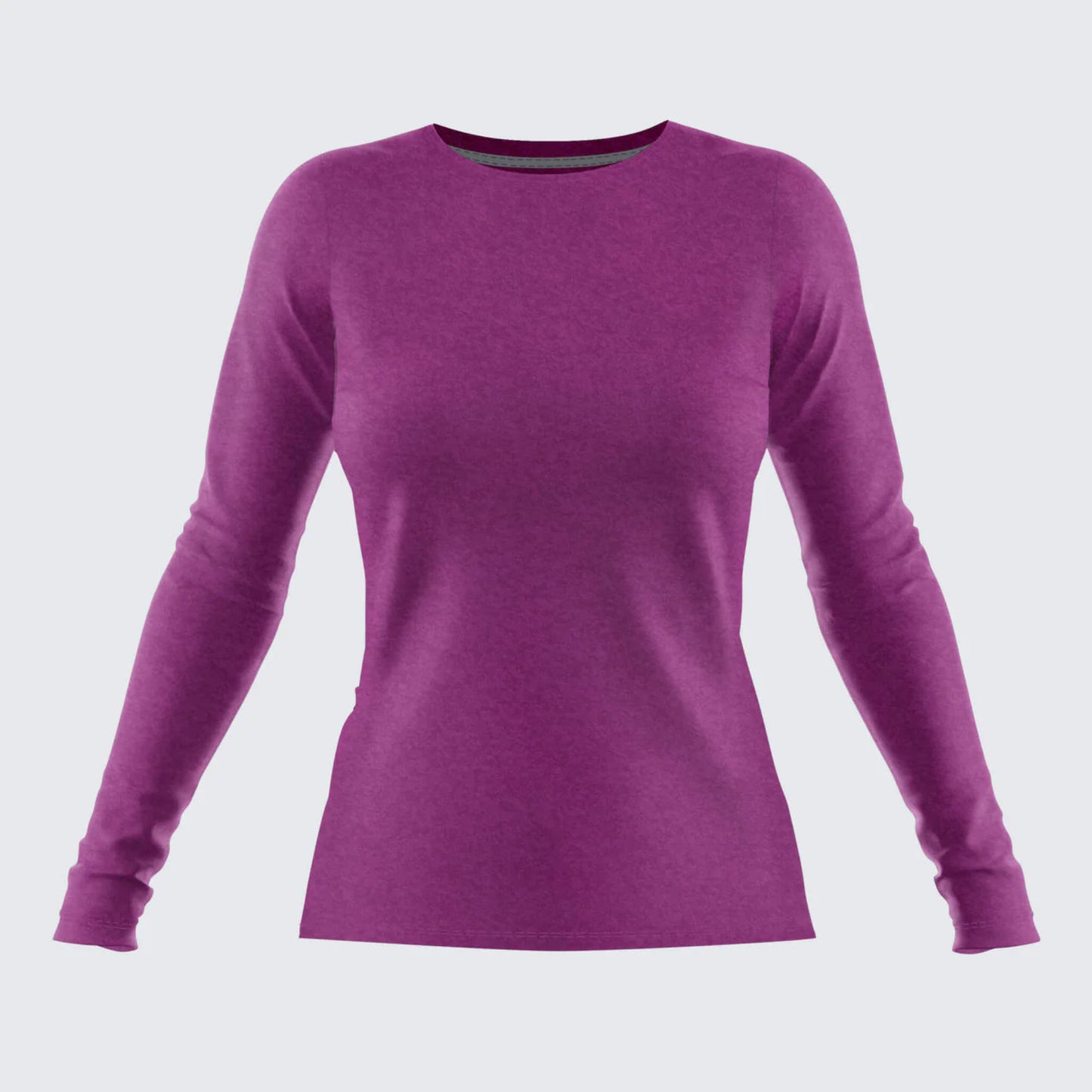 Women's Aspect Drirelease Long Sleeve Tee in Currant red color - moisture-wicking performance shirt