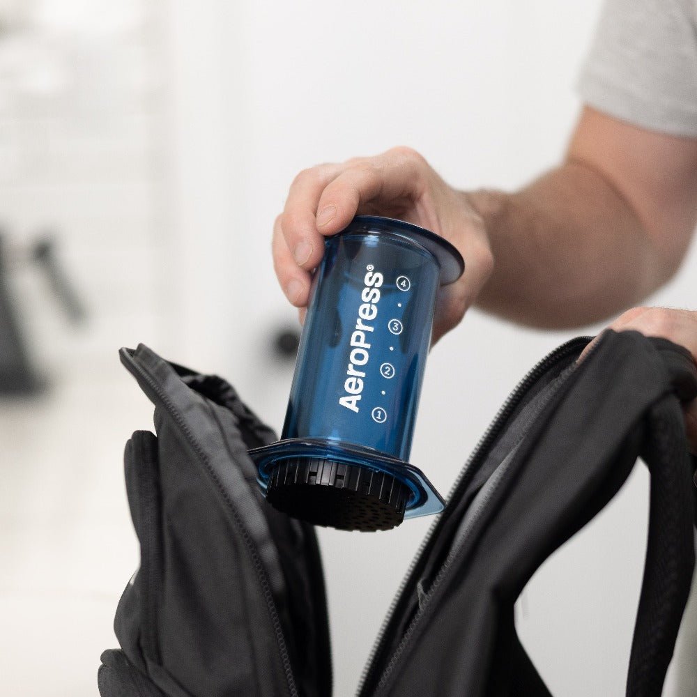 AeroPress Clear Coffee Maker Clear Blue - Fish On! Custom Rods