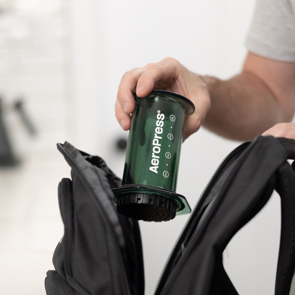 AeroPress Clear Coffee Maker Clear Green - Fish On! Custom Rods