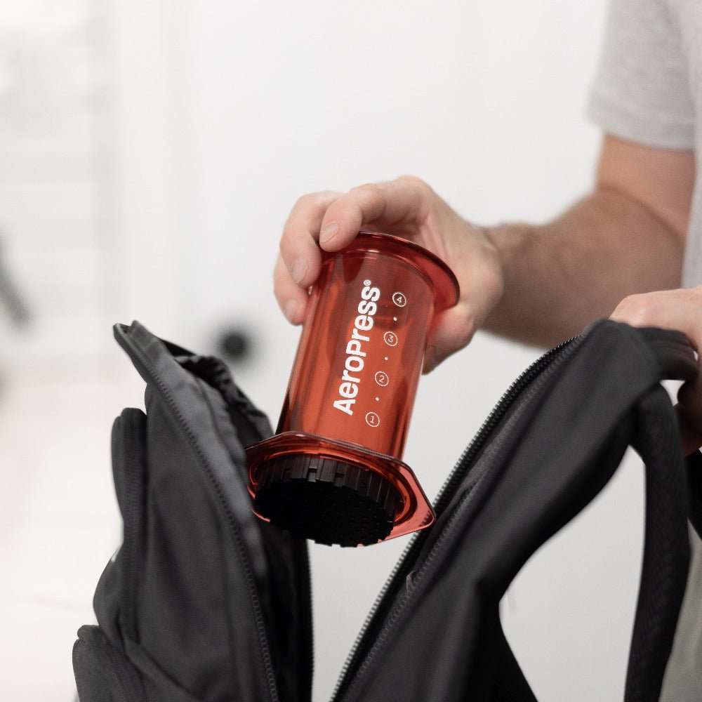 AeroPress Clear Coffee Maker Clear Red - Fish On! Custom Rods